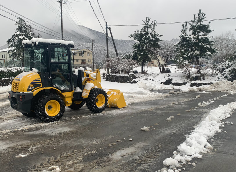 城崎楽々浦地区　除雪