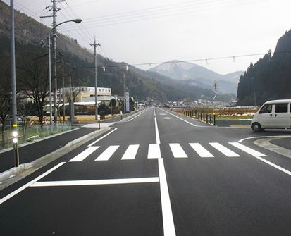 平田地区道路改修工事